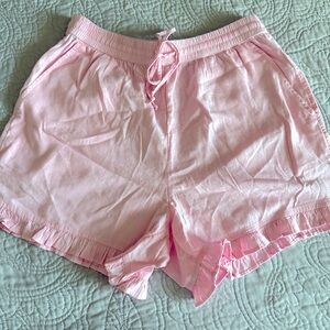 Crown & Ivy Light Pink Elastic Shorts
